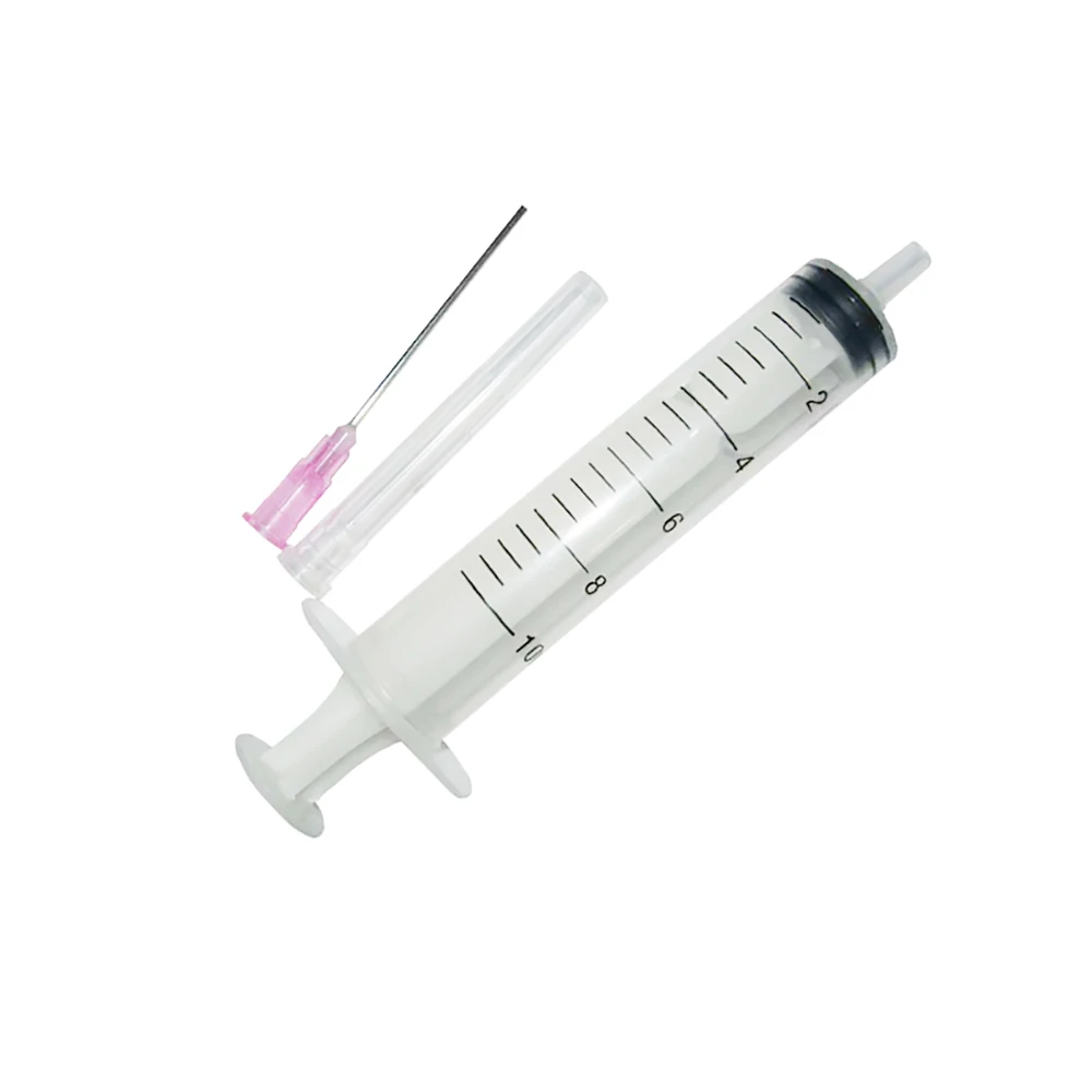 CISSPLAZA 4pcs refill tool 10ML syringe injector + 5cm long needle for refilling ink CISS CIS or cartridges