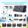 500W 1800W Power Station With 100W Solar Panel 18V USB TYPE-C Portable Power Bank 345Wh 1000Wh Lifepo4 Battery Charging Station 4