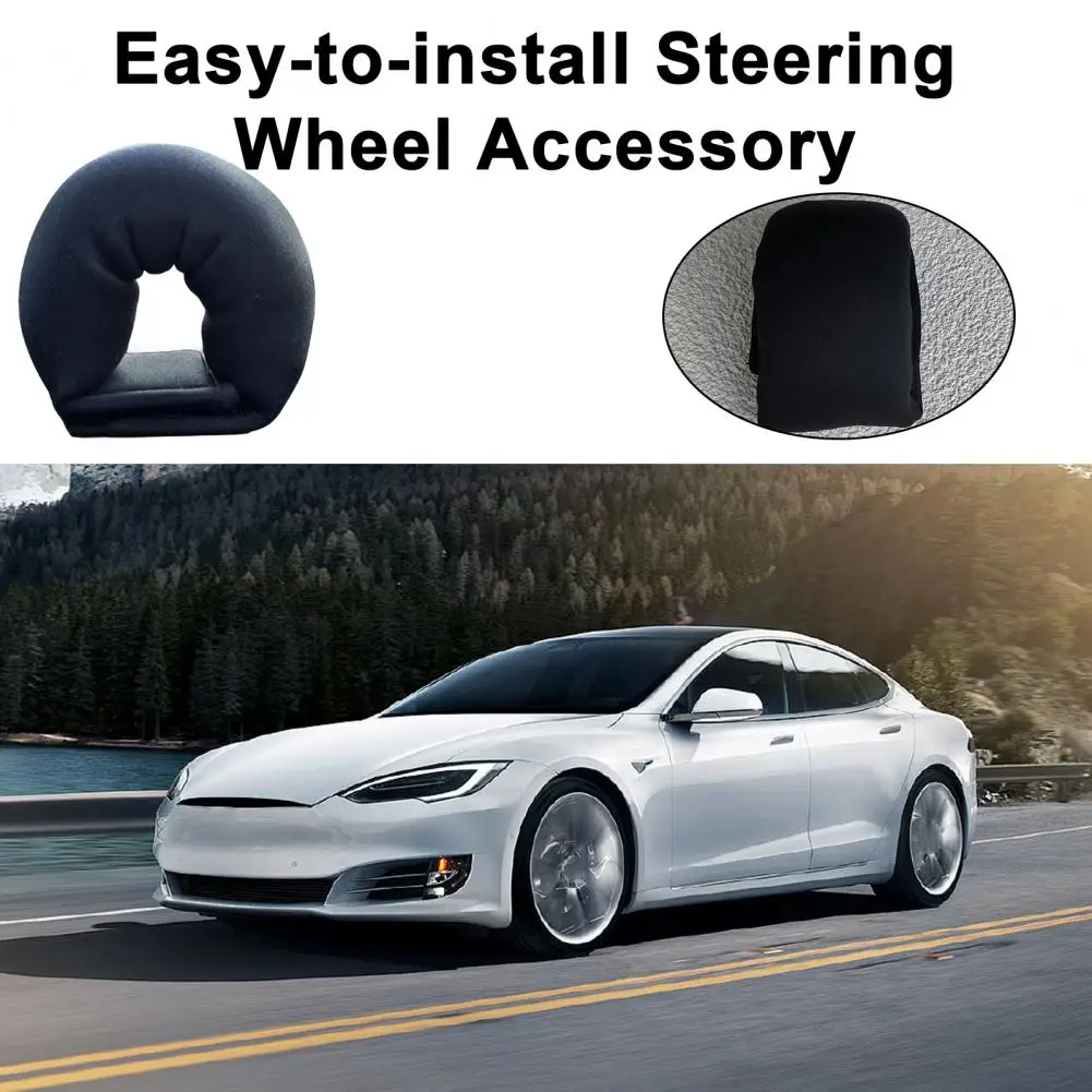 Nastro di fissaggio morbido al tatto per peso del volante Elegante involucro del volante per Tesla Model 3/Y/S/X Involucro del volante di lusso - Image 2