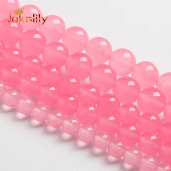 Natural Cosmetic Chalcedony Jades Beads Round Beads For Jewelry Making Diy Bracelets Necklaces Accessories 4 6 8 10 12 14mm 15