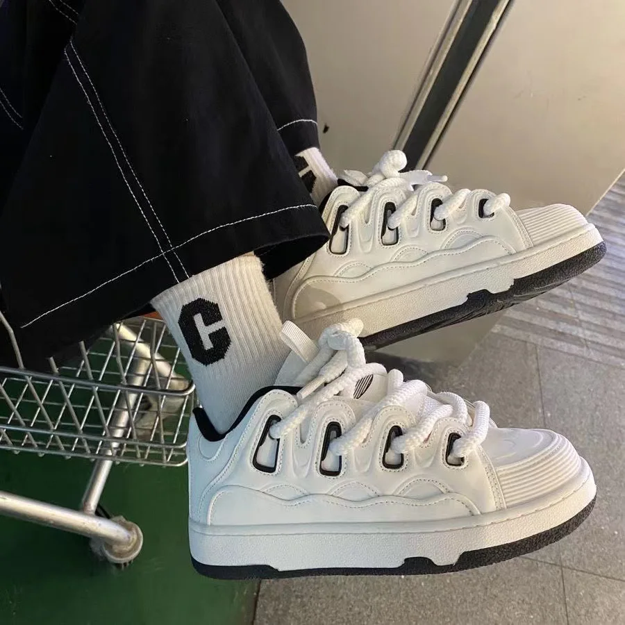 Trend Men's Shoes Outdoor Sneakers New Platform Vulcanized Shoes Breathable Casual Shoes Non Slip Comfortable Running Shoe Tenis 4