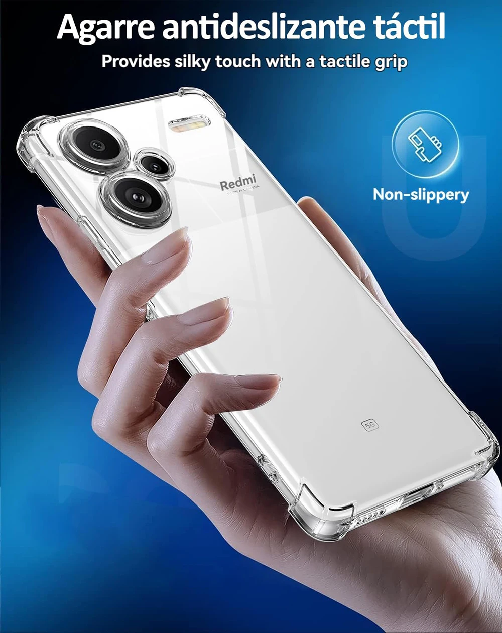 Premium Shockproof Silicone Soft Case - Ultra-Thin, Clear Luxury Protective Cover