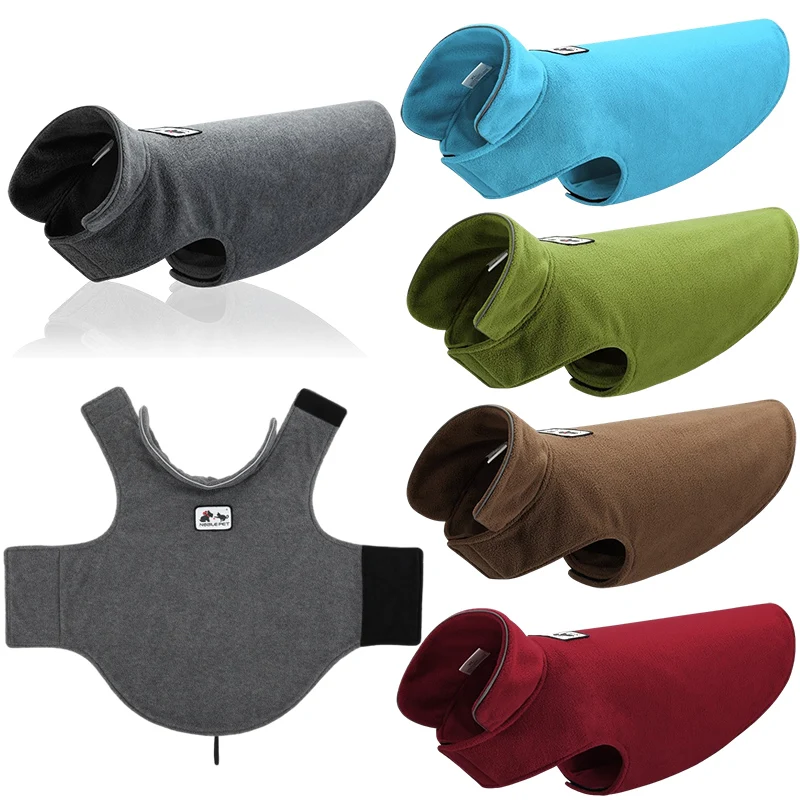 

Warm Fleece Dog Clothes for Small Medium Dogs Reflective Puppy Jacket Pet Vest Pug Chihuahua French Bulldog Costumes Clothing