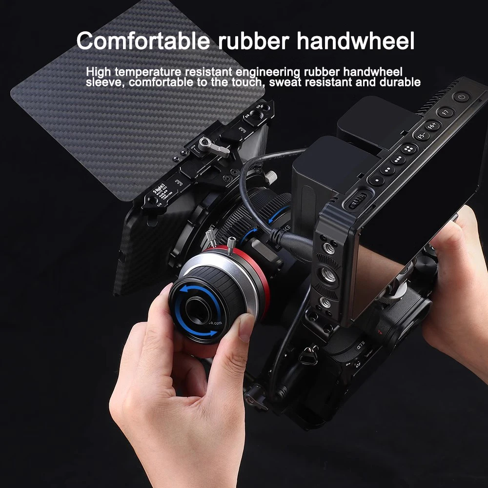 FOTGA Mini Follow Focus with A/B Stops Flexible Arm