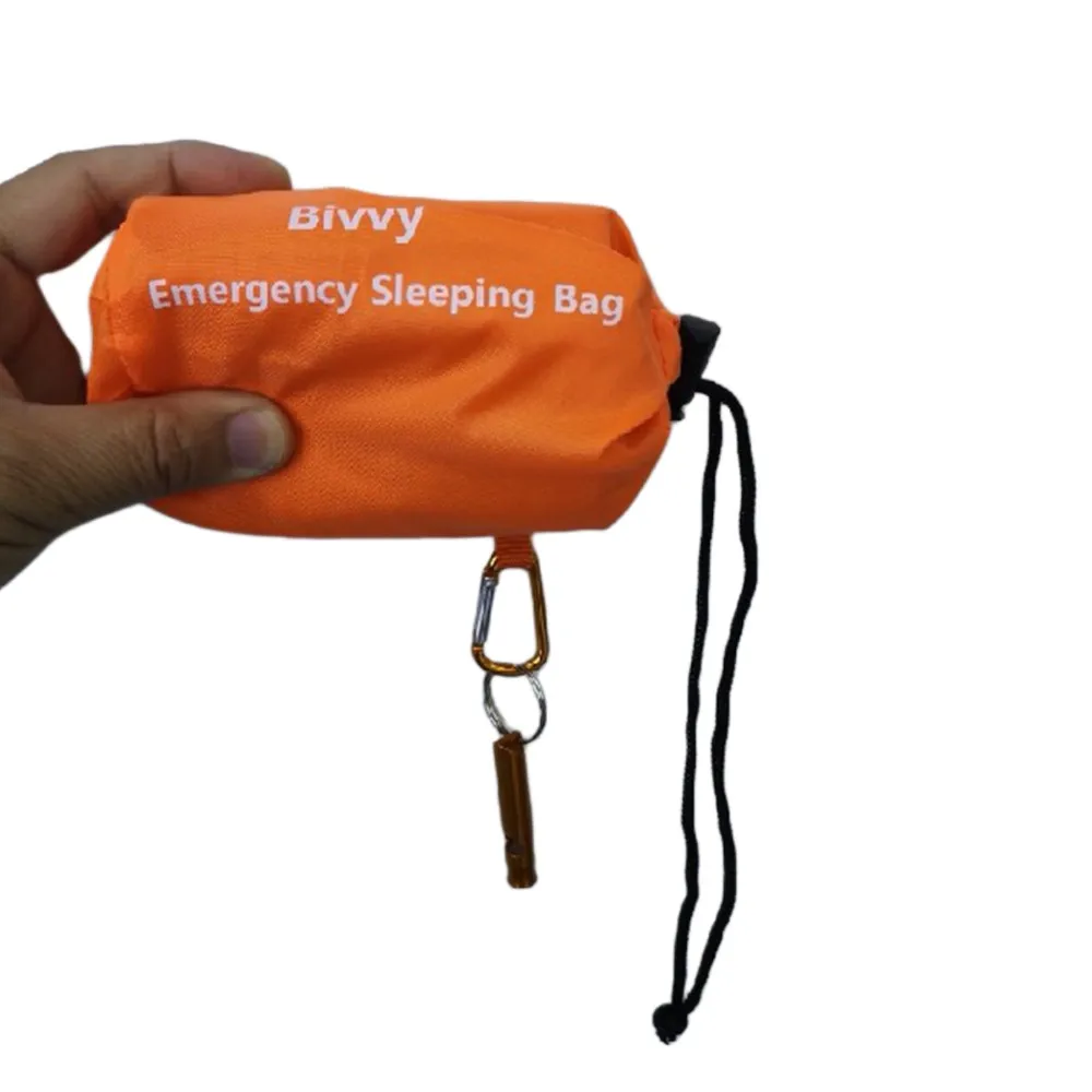 Bivi Bag Sacco A Pelo Termico Leggero E Impermeabile, Ideale Per Emergenze E Campeggio! Camp Snap Camera