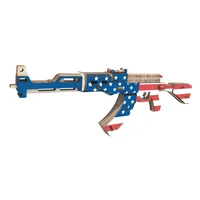 3d Puzzle Wooden Toys Laser Cutting DIY AK47 Weapon Assembly Kit Jigsaw Puzzle Learning Wood Kids Toys For Children Educational 1