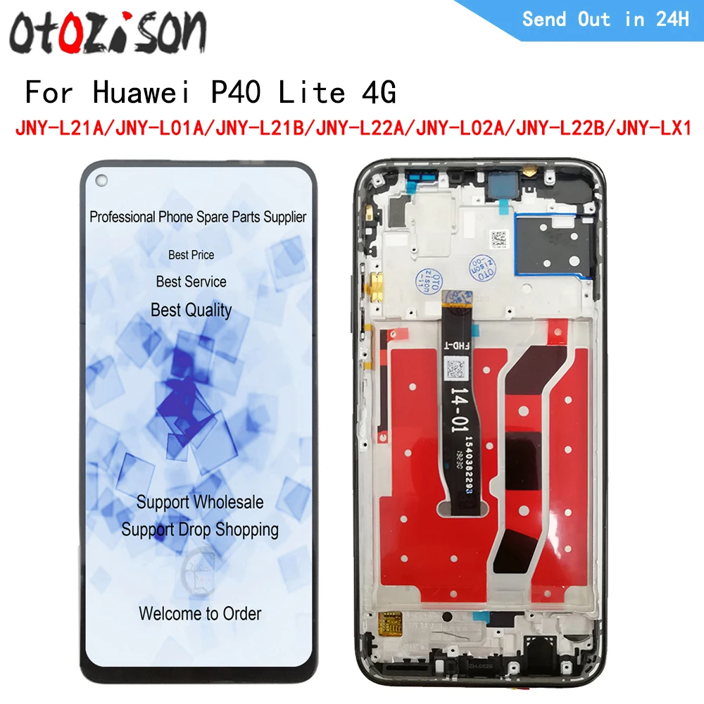 Display LCD Touch Screen Compatibile Con Huawei P40 – Kit Riparazione Con Strumenti E Adesivo