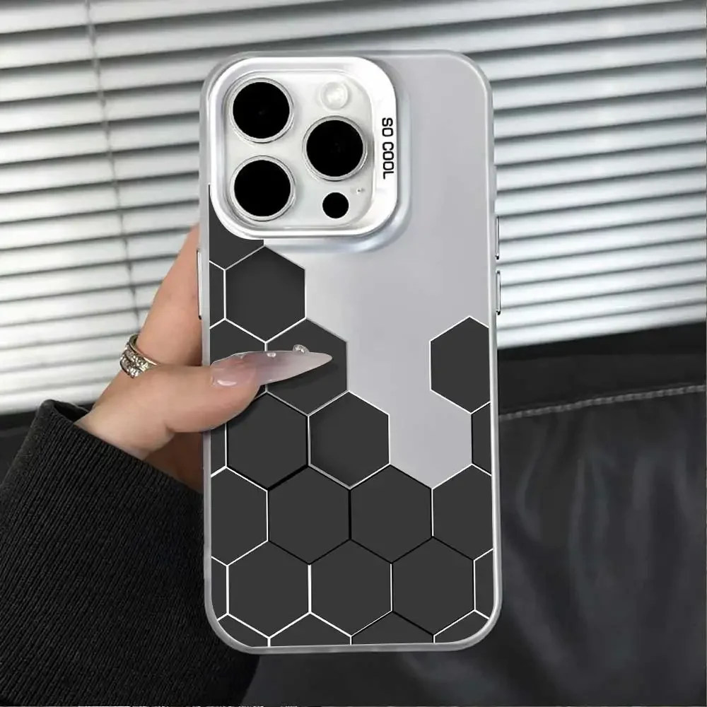 Enhanced Soft Silicone Phone Cover with New Design and Silver IMD Finish