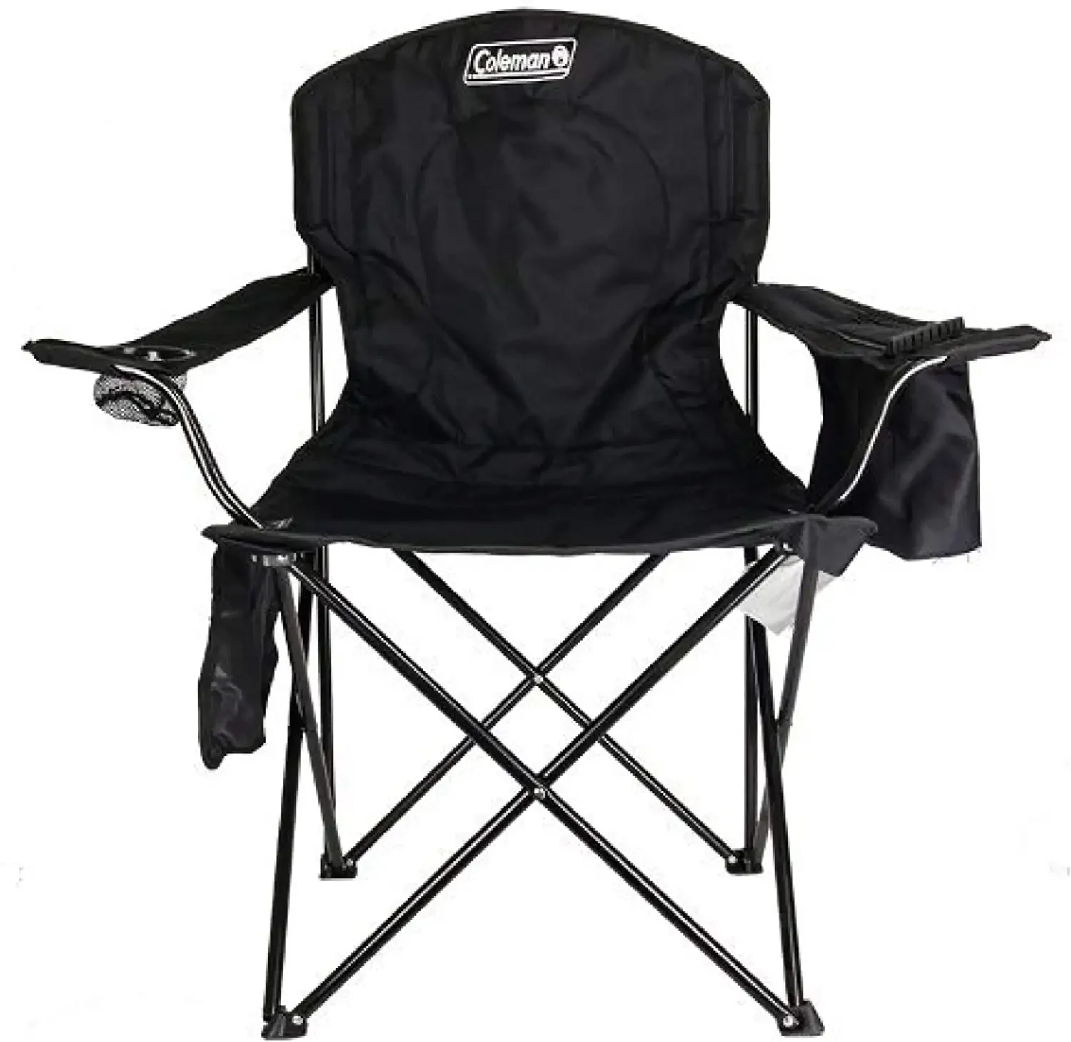 

Coleman® Adult Camping Chair with Built-In 4-Can Cooler, Black