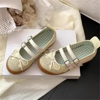 Women Flats Bow Ballet Dance Mary Jane Shoes Summer Autumn Girls Sandals Fashion New Dress Designer Casual Shallow Footwear - Image 3