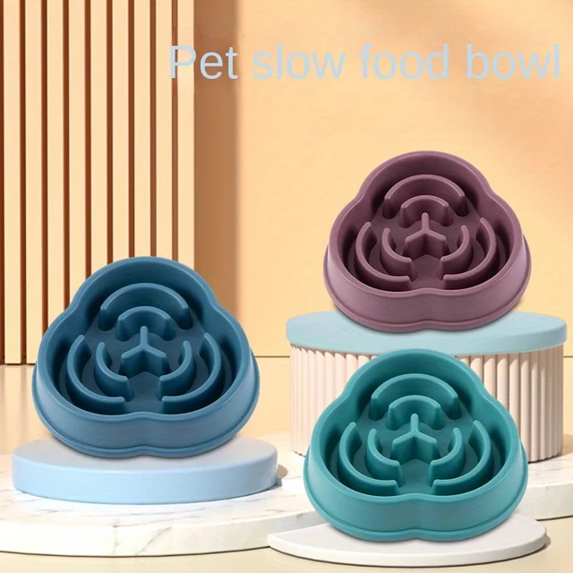 1PC Pet Slow Food Bowl Anti Choking Dog Bowl Dog Bowl Anti Overturning Pet Food Supplies and Feeding Device 5