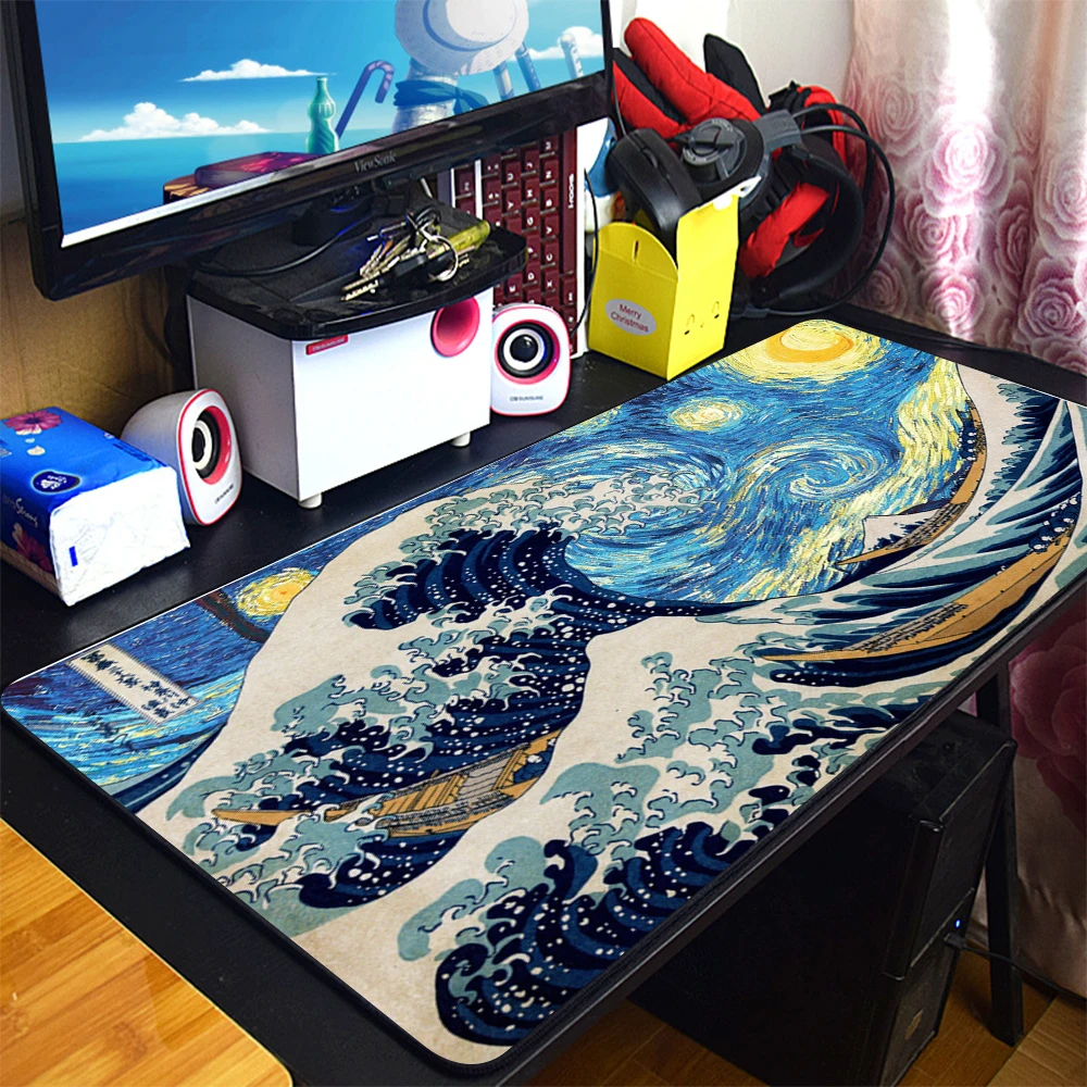 

Japan Famous Mount Fuji Mouse Pad 90x40cm Anime XXL Gaming Padmouse Gamer Laptop Keyboard Mouse Mats For Playing Game CSGO