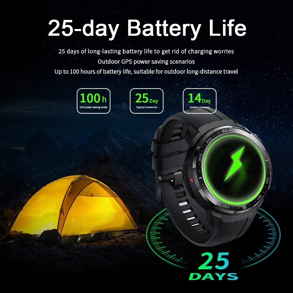 Honor Смарт часы GS Pro 103 спортивные режимы 5ATM 1,39 ''экран часы мониторинг сердечного ритма GPS Smartwatch Bluetooth Вызов для мужчин