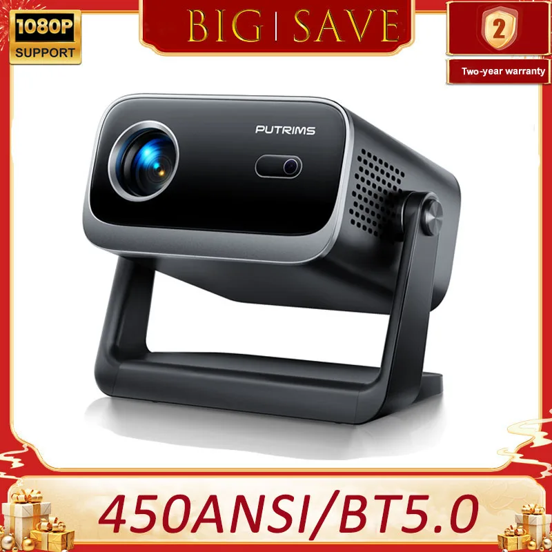 Wimius Mini Projetor Full HD 1080p 450 ANSI Lumens