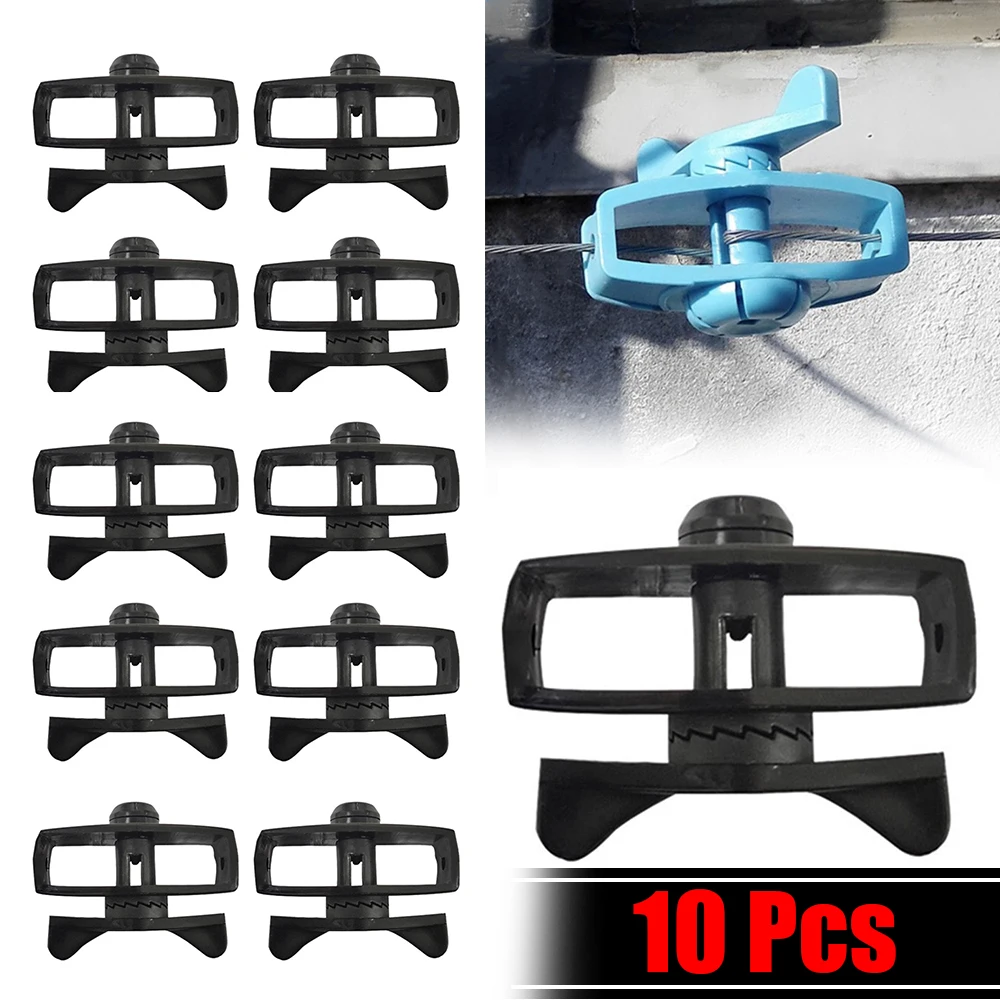 Plastic Electronic Fence Wire Tensioner Livestock Electric Fence Wire Portable Tape Tighteners for Farm Accessories 10pcs electric fence tensioner