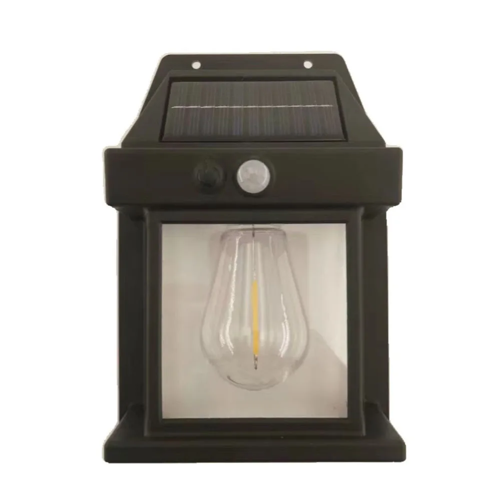 

1pc Solar Tungsten Wall Light Warm White Light Solar Lamp I65 Waterproof Outdoor Lighting Accessories 17cmx8cmx11cm