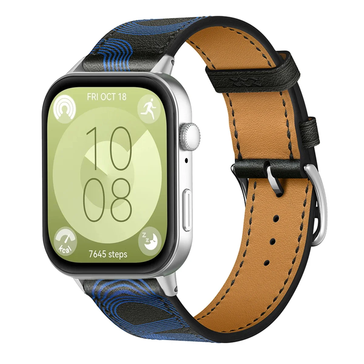 Premium PU Leather Sport Wristband Bracelet - Universal Smartwatch Replacement Strap