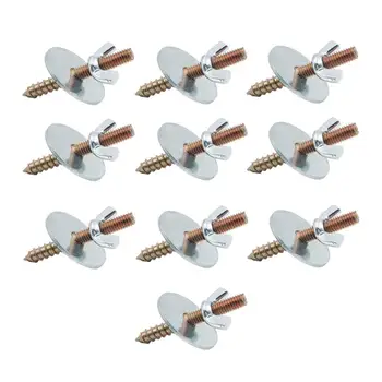 10x Bird Cage Perch Screws and Nuts Screw Nut with Gaskets for Parrot Stand Building Wood Birds Perch Parrot Toys Bird Stand