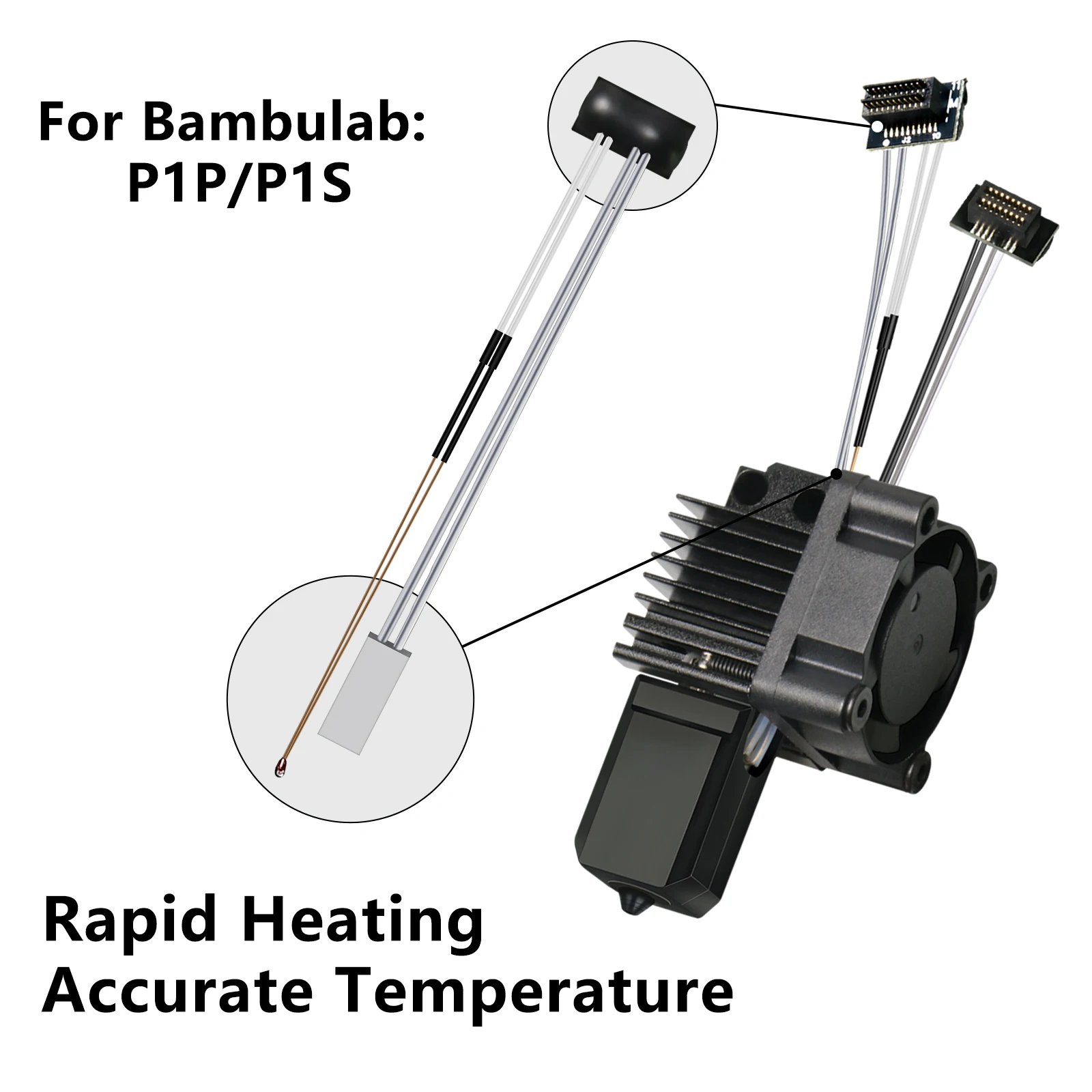 Hotend Bambu Lab P1S 0.4 - Ensemble Avec Chauffage En Céramique
