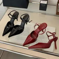 New In 2025 Footwear Shallow Ladies High Heels Shoes Female Pointed Toe Sandal Fashion Ankle Strap Women Heels Pumps Shoes Mules 2