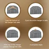 Oxford Fabric Storage Bag Hidden Security Hookable for Travel Home Use Anti Theft Concealed Hanging Clothes Pocket Valuables 3