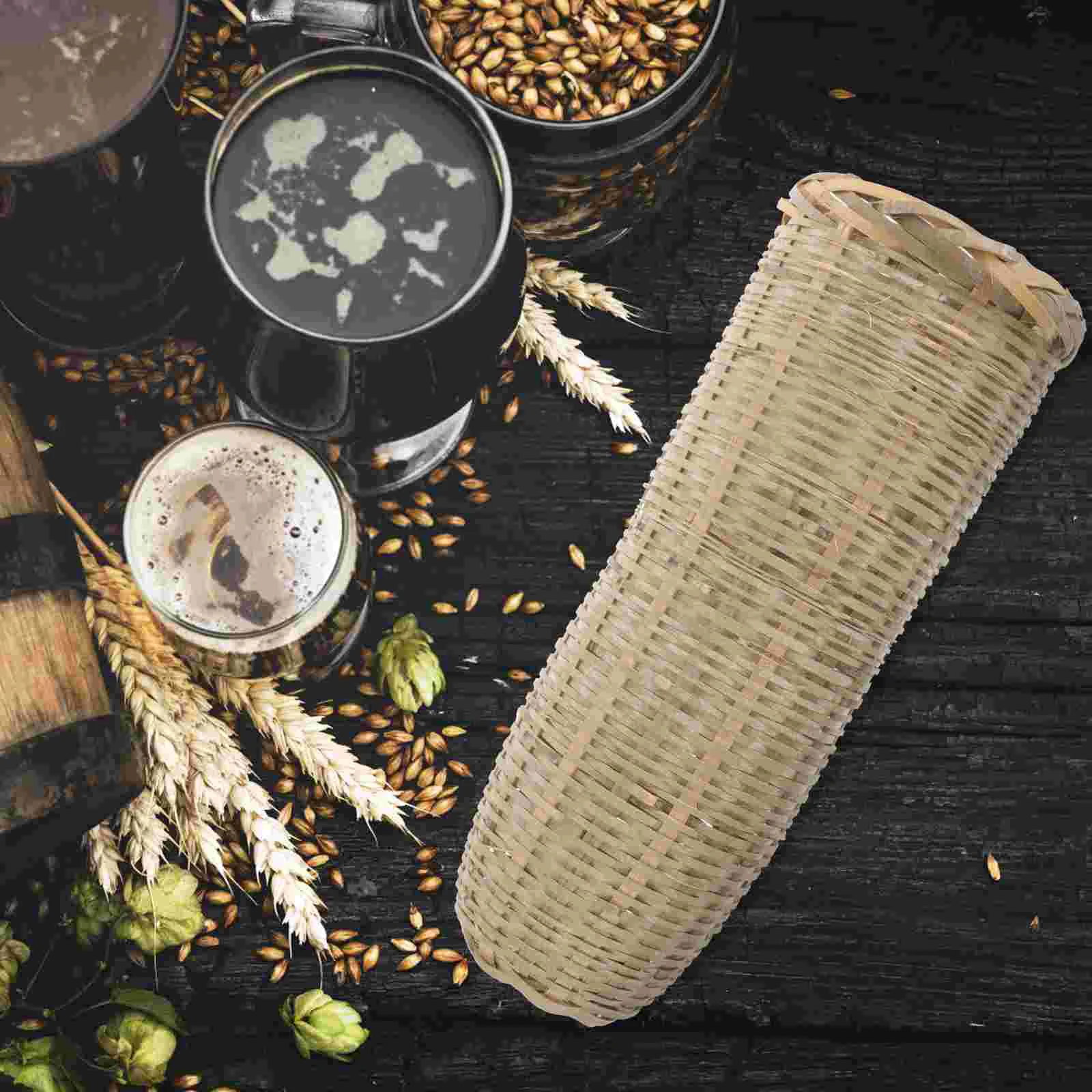 Crate Bamboo Punch Strainer Filter Basket Homemade Brew Beer Filtering Tool