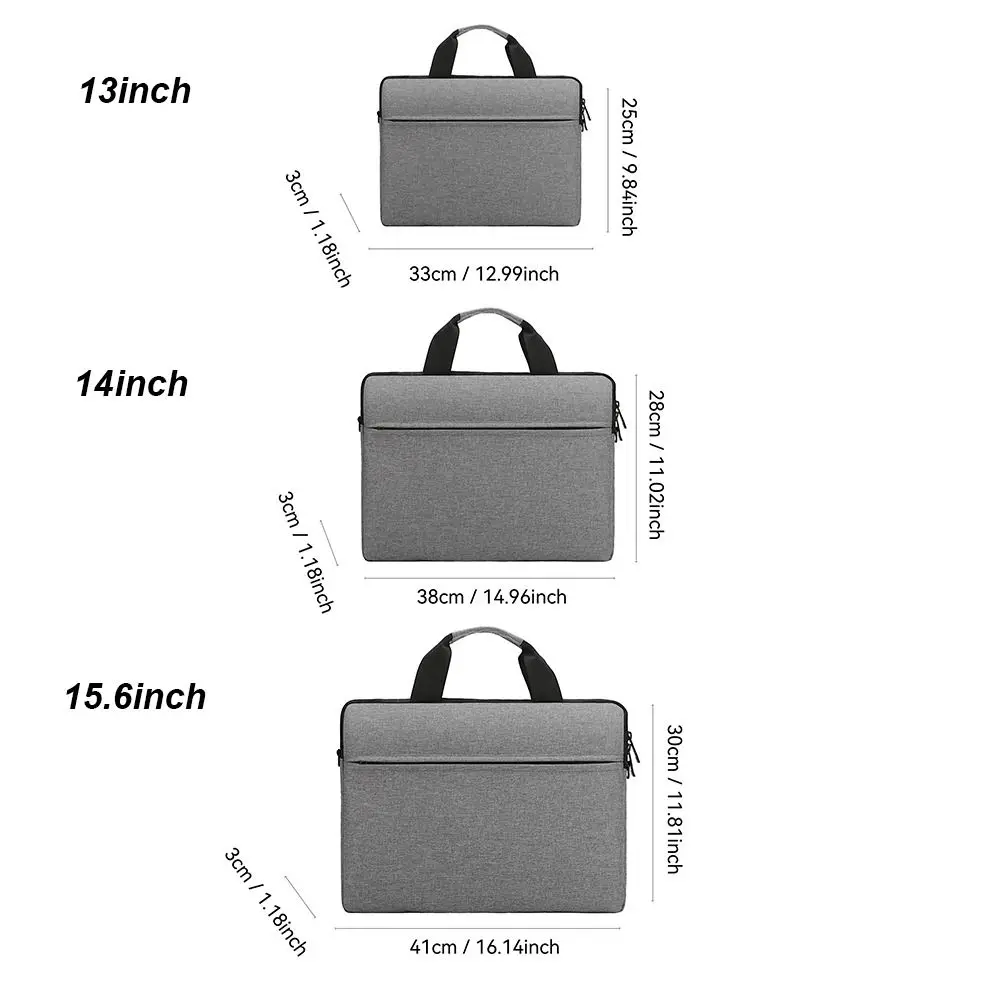 Universal Laptop Sleeve Case Large Capacity Laptop Handbag Ultra Thin Fashion Business Notebook Cover Tablet Protective Pouch