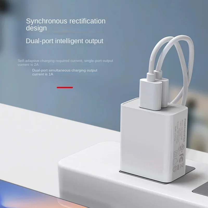 5V 2A US Plug USB Charging Dual Port Power Adapter For Home Travel Wall Quick Charger For Cell Phone Iphone Huawei Xiaomi Tablet power adapter power charger cellphone adapter
