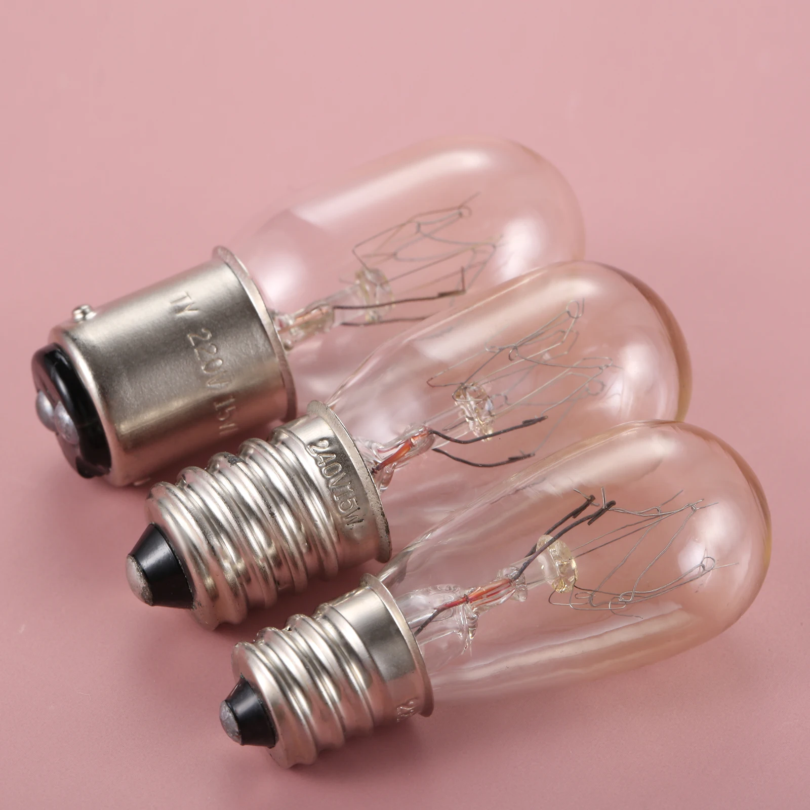 Led Threaded Bulb 2pcs-set-220V-Sewing-Machine-LED-Bulb-E12-BA15D-E14-15W-Threaded-Plug ...