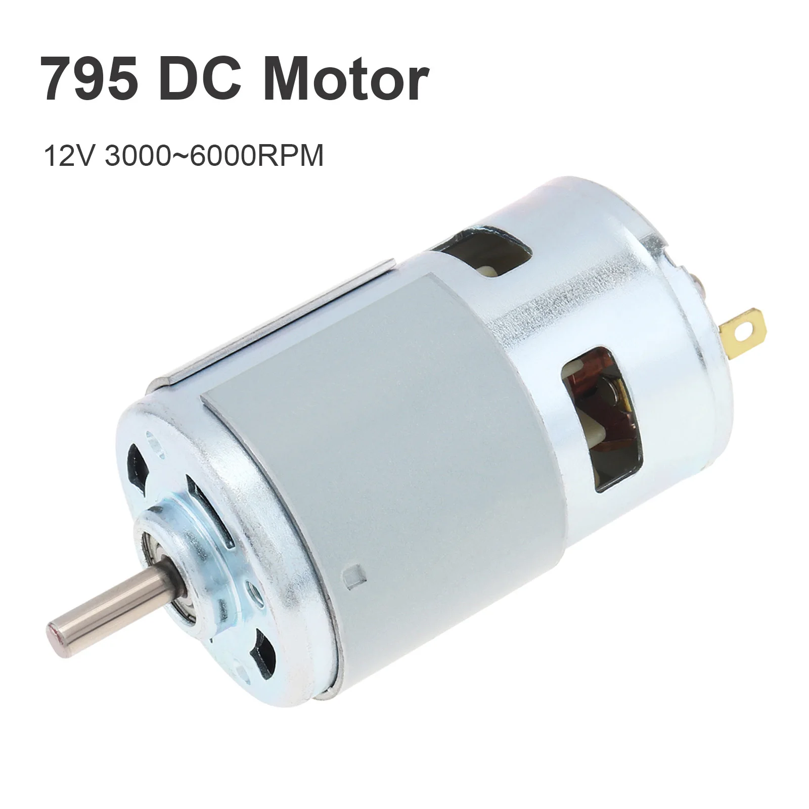 Velocidade Grande Torque Micro Motor para Brinquedos de Bricolage Broca Micro Máquina com Rolamento de Esferas Duplo 795 12v 30006000rpm dc de Alta