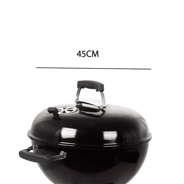 18 Inch Outdoor Portable Charcoal Barbeque Grill, Camping Kettle Charcoal Grill