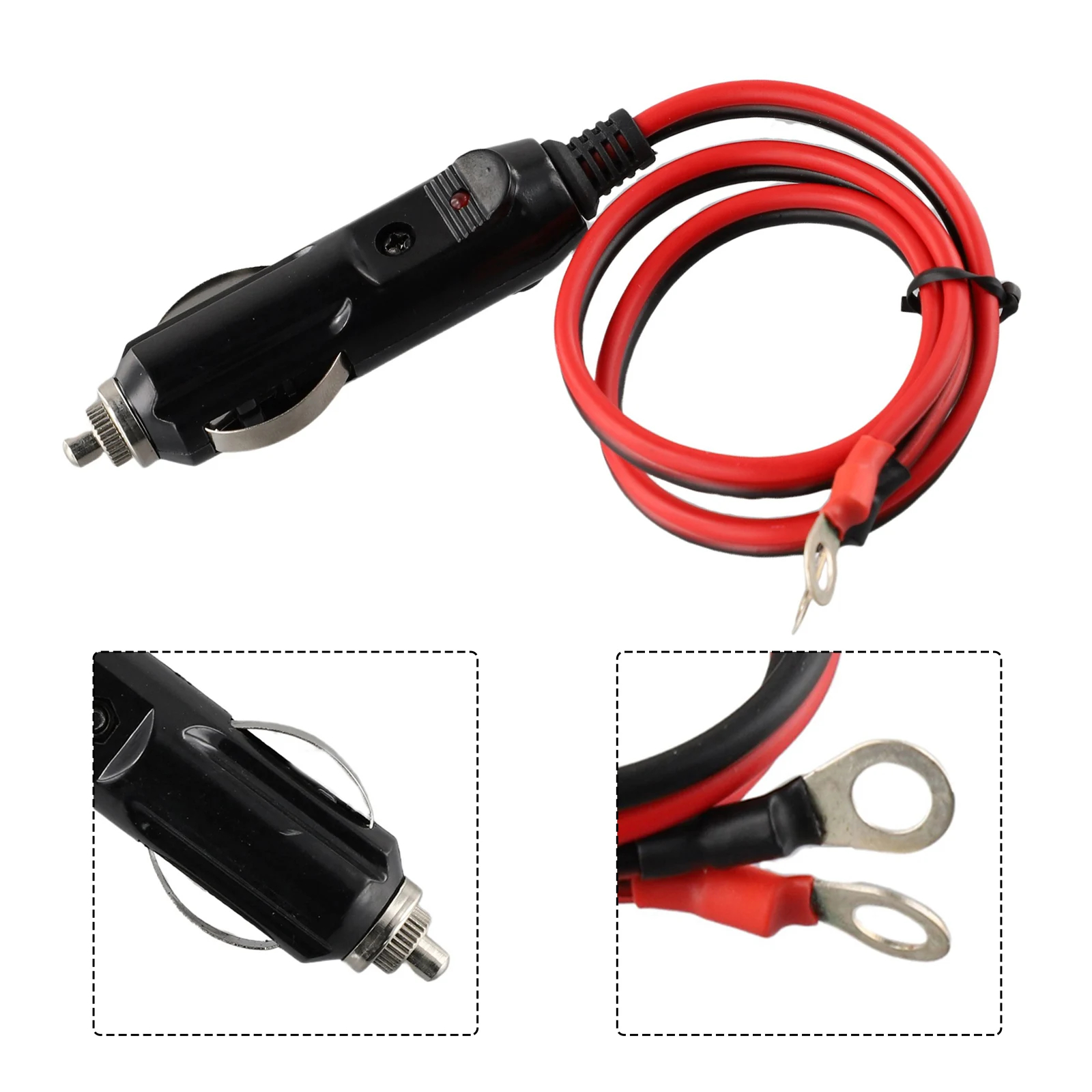 

Practical Wire Plug Supply Cord 1 Piece Parts 12-Volt Portable Appliances 15A Male Plug Accessories Car Electronics