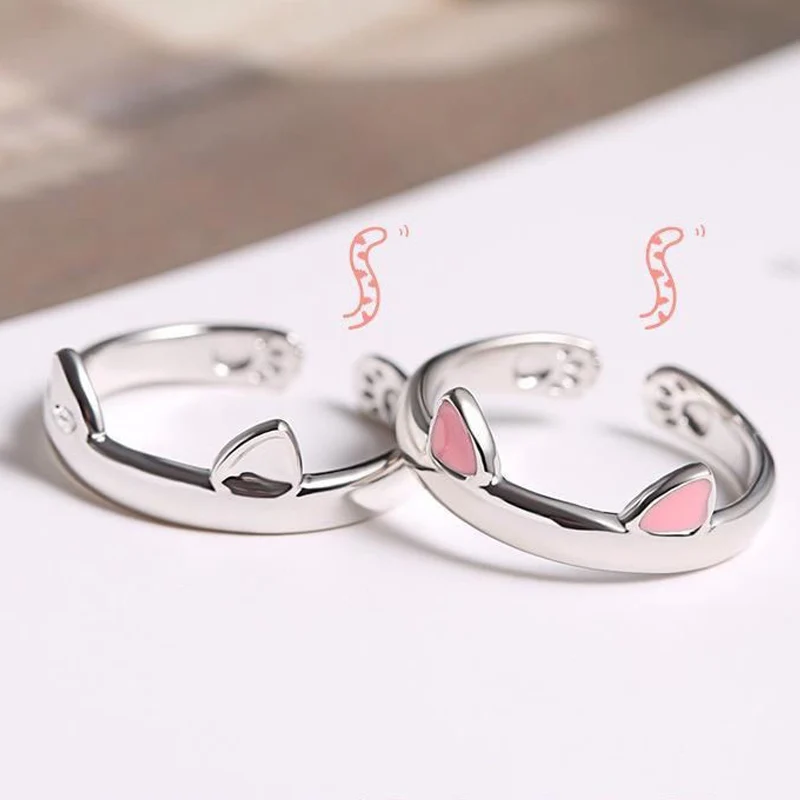 Cute Ring Cat Ear Finger Ring Open Design Fashion Ring Jewelry For Women Young Girl Child Gift Adjustable Ring Jewelry Wholesale 5