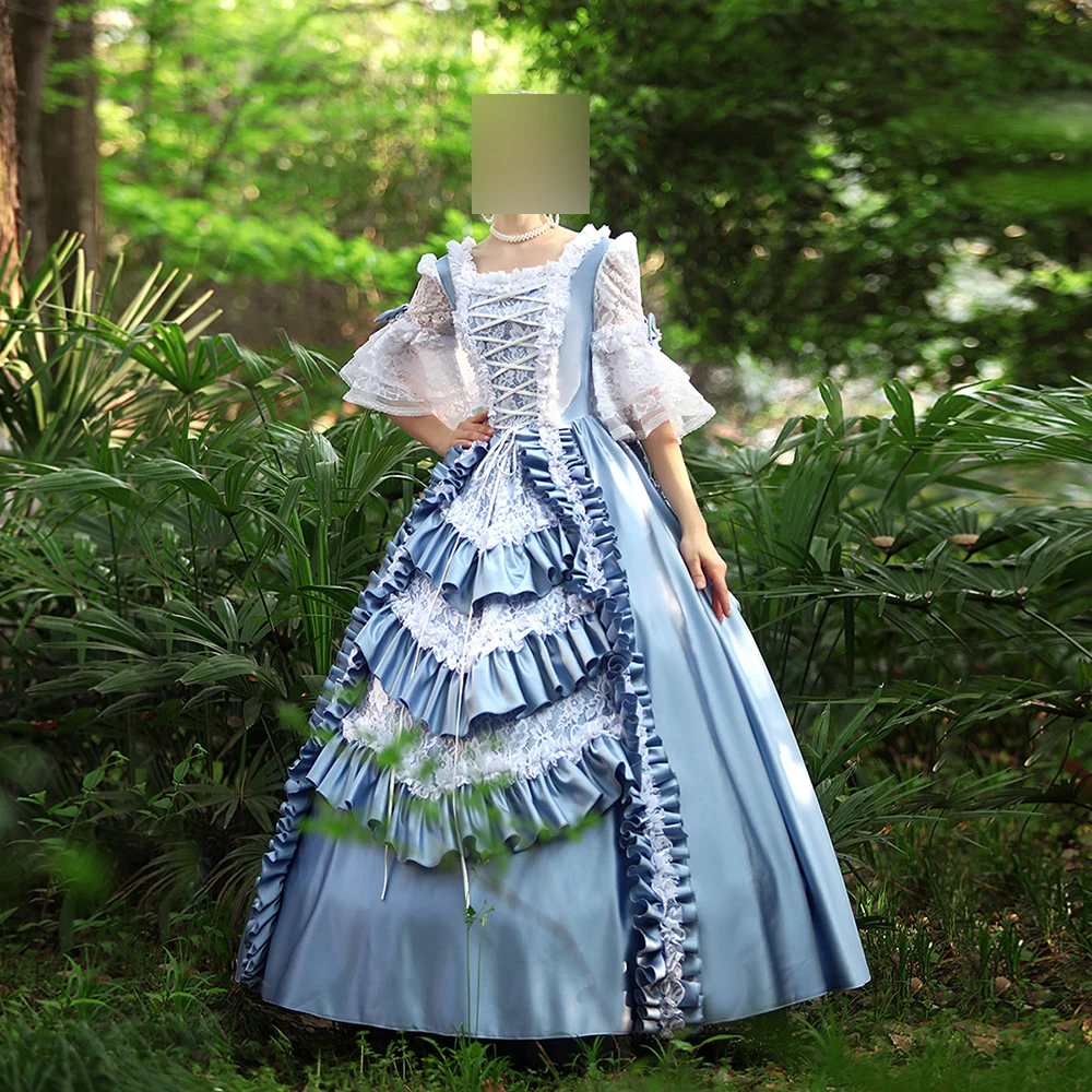 

New Design Ball Gown Medieval Women Dresses Court Marie Baroque Renaissance Birthday Party Gowns Formal Vestido De Noche