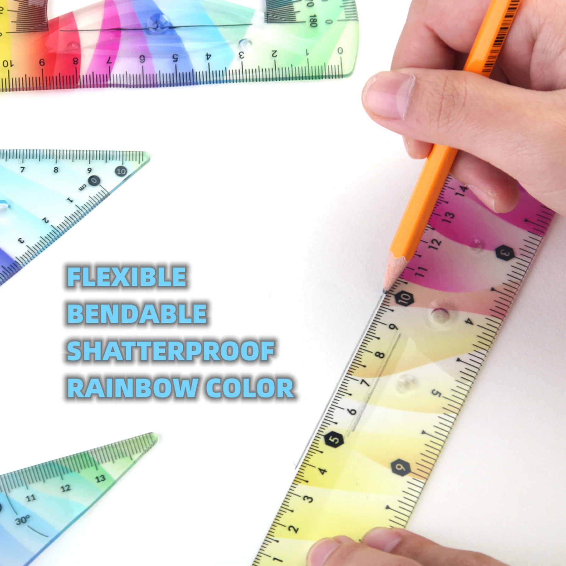 Ruler Set 4 Pcs/set for School & Office