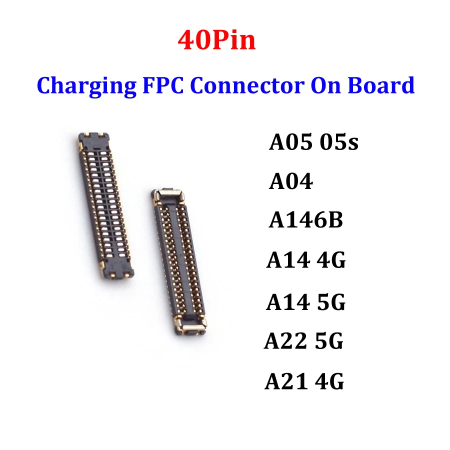 Bulk Pack of Charger Plug On Board Charging Port FPC Connectors (40-Pin)