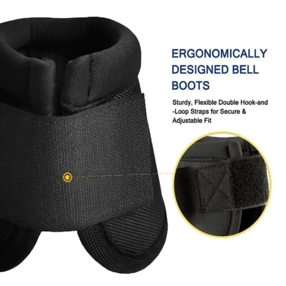 Black Bell Boots Over-reach Pastern Protection