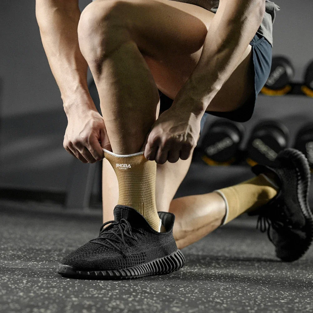 Fitness Ankle Straps Ankle Straps Ankle Support Ankle Support Brace 2Pcs Knitted Ankle Support For Sprains Arthritis Tendonitis Running Football Foot Protection Ankle Sleeve Sock Sports Anklet