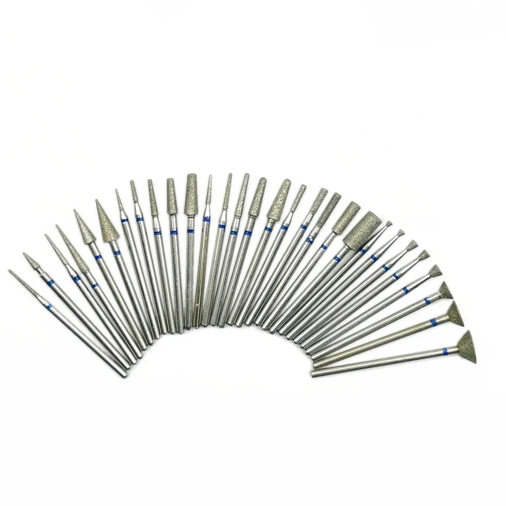 1 Pcs Diamond Nail Drill Burr Milling Manicure Cutter Nail Pedicure Bits Electric Drill Machine Accessory Files Art Tools nail drill bits