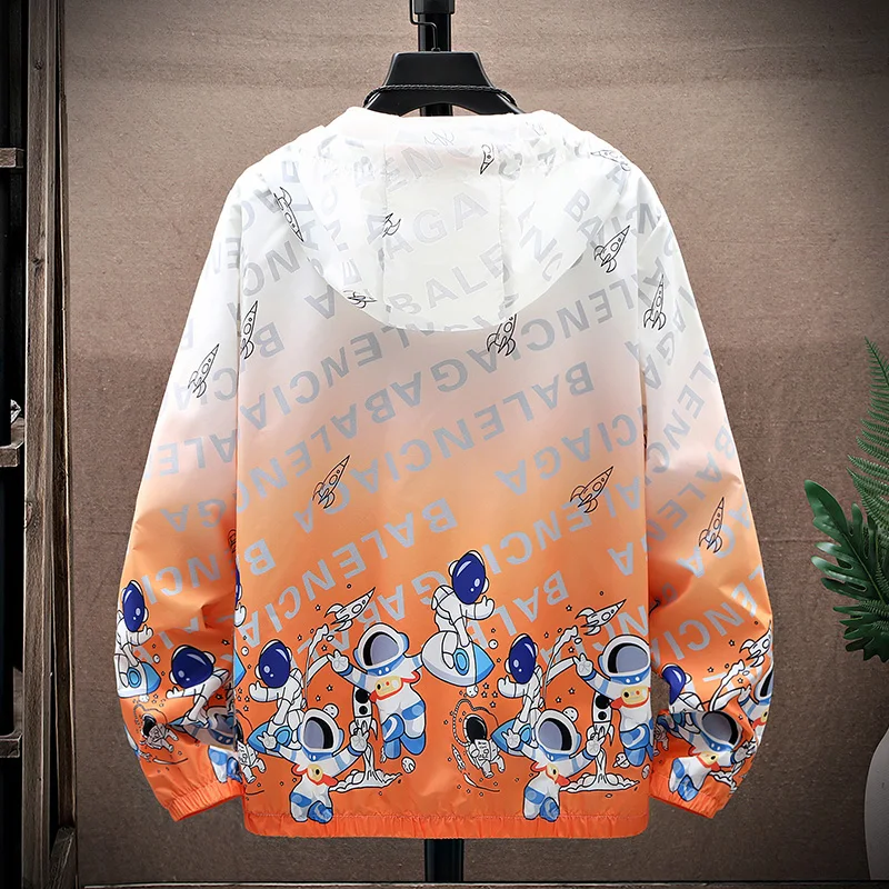 New Summer Male Quick Dry Windbreaker Hooded Jacket 2024 Men Waterproof Sun Protection Clothing Fishing Hunting Clothes Size 4XL