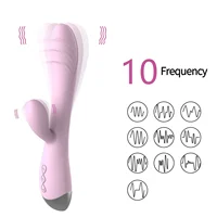 Leistungsstarker Dildo-Vibrator für Frauen, Handheld-G-Punkt-Klitoris-Stimulator, Vagina-Massagegerät, weiblicher Masturbator, 10-Modus, Sexspielzeug für Erwachsene 2