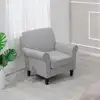 Comfy Accent Chair Set of 2 Mid Century Modern Fabric Living Room Chair Ergonomic Armchair with Soft Cushion Nailhead Trim 3