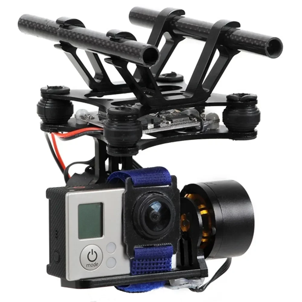 Vue de dessous du Mini Drone Selfie Poche révélant le stabilisateur 3 axes et les hélices