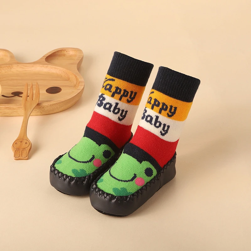 Baby Cotton Anti Slip Floor Socks with Rubber Sole Warm for Infant Girls Boys Slipper Stuff cotton anti slip socks,cotton socks,baby socks
