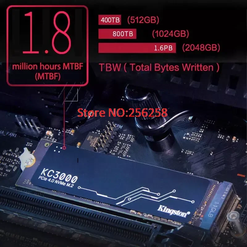 Kingston SSD M2 Nvme M.2 2280 PCIe 4.0 X4 KC3000 1024GB 512GB 1TB 2TB  ָ Ʈ ̺ HDD ϵ ũ, PS5 ũž