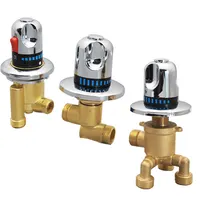 Bathtub split faucet, jacuzzi faucet, three-piece water divider, transfer valve, hot and cold water switch accessories 1