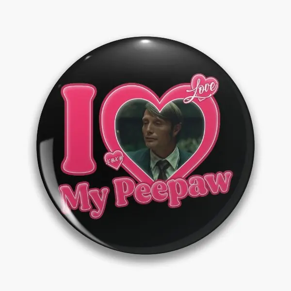 

I Love My Peepaw Mads Mikkelsen Soft Button Pin Lapel Pin Creative Collar Women Badge Clothes Hat Decor Lover Jewelry Metal