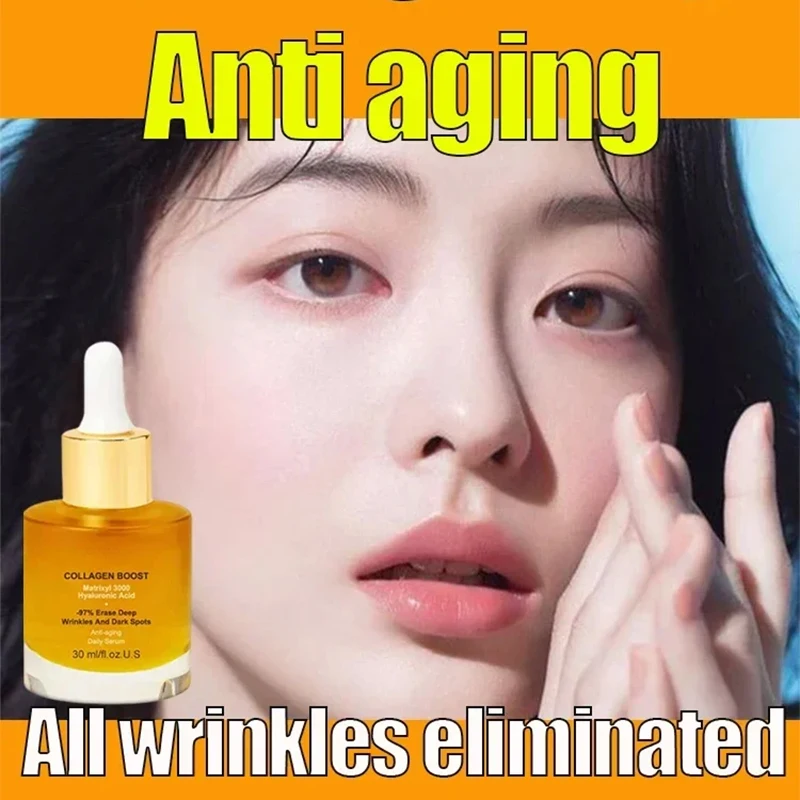 Collagen Face Serum Instant Wrinkle Remover Fade Fine Lines Lifting Anti Aging Whitening Moisturizing Korean Skin Care Cosmetics