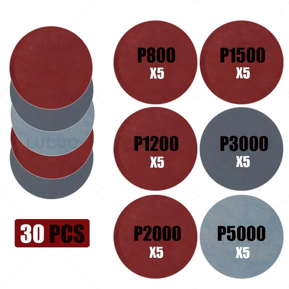 Comprehensive Car Headlight Restoration Sanding Kit with Polishing Discs