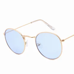 Timeless Retro Mirrored Sunglasses with Metal Frame - Unisex Outdoor Fashion Eyewear (As Picture)